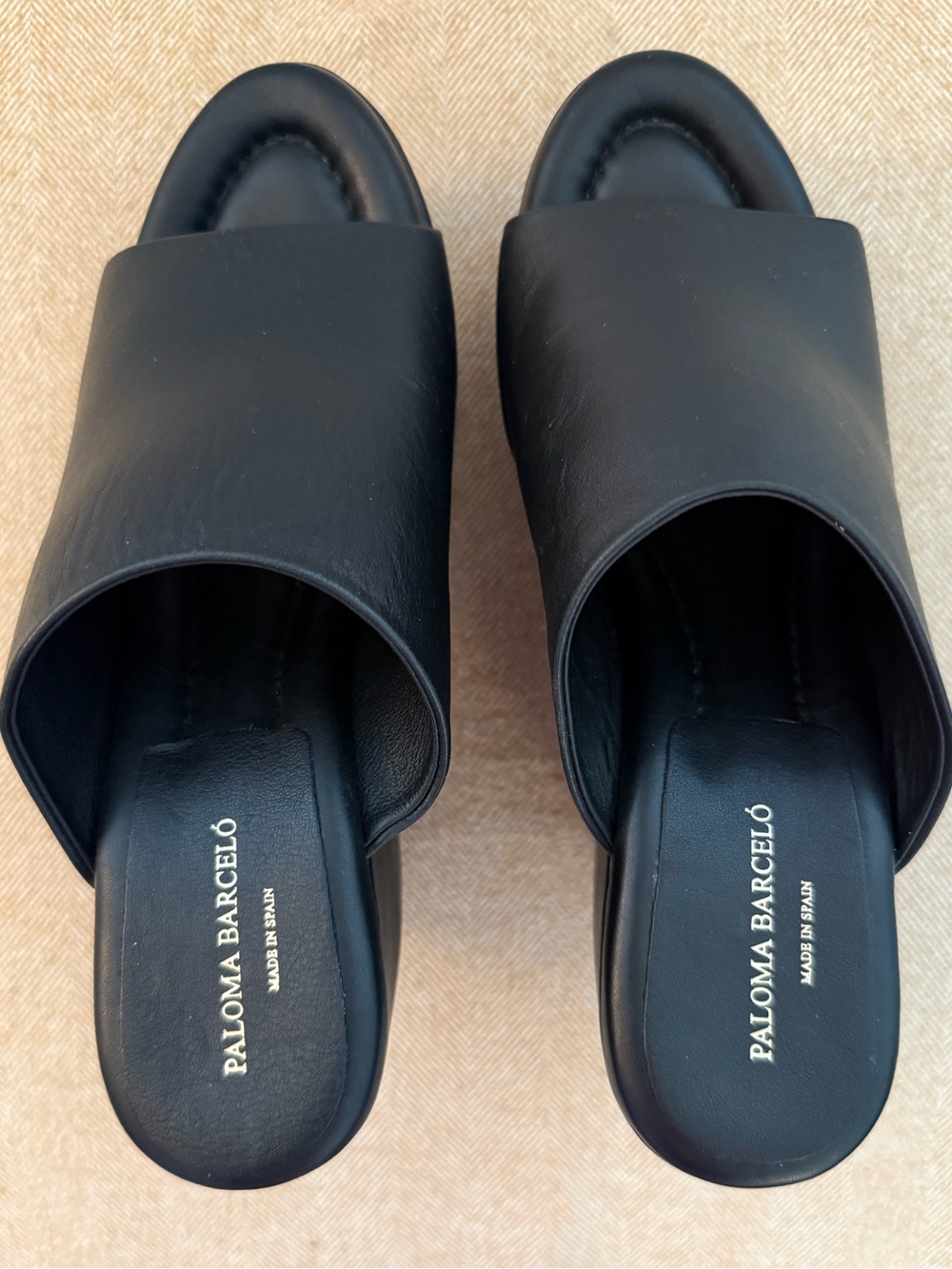 Paloma Barceló Leather Platform Wedge Size 40